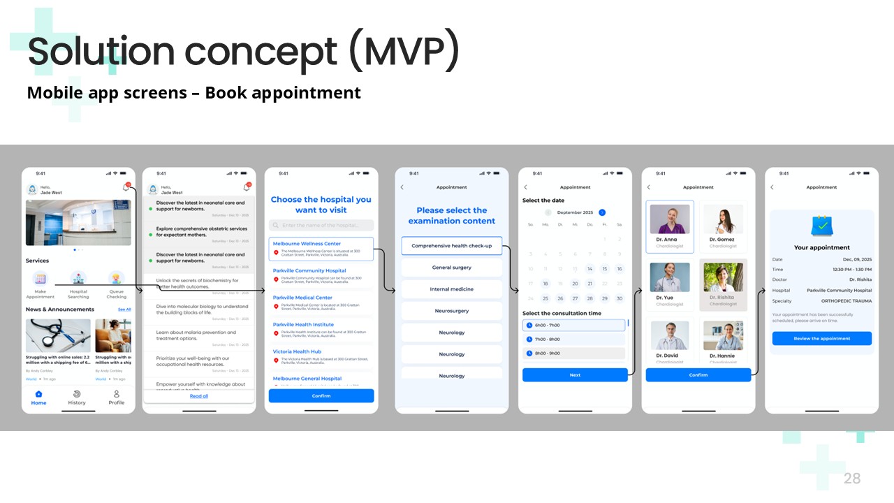 Hospital booking app design 28